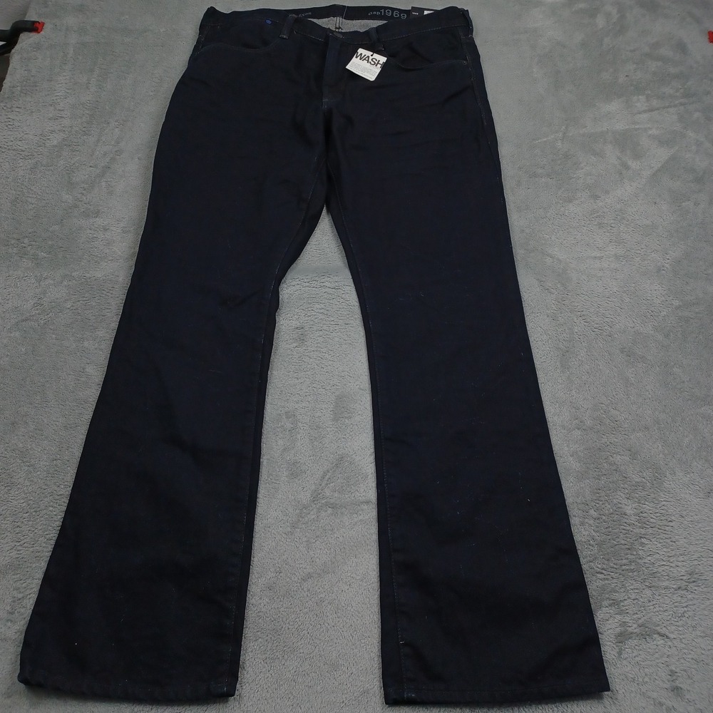 GAP Jeans Mens 35x32 Blue Denim 1969 Slim Bootcut Modern Pockets NWT